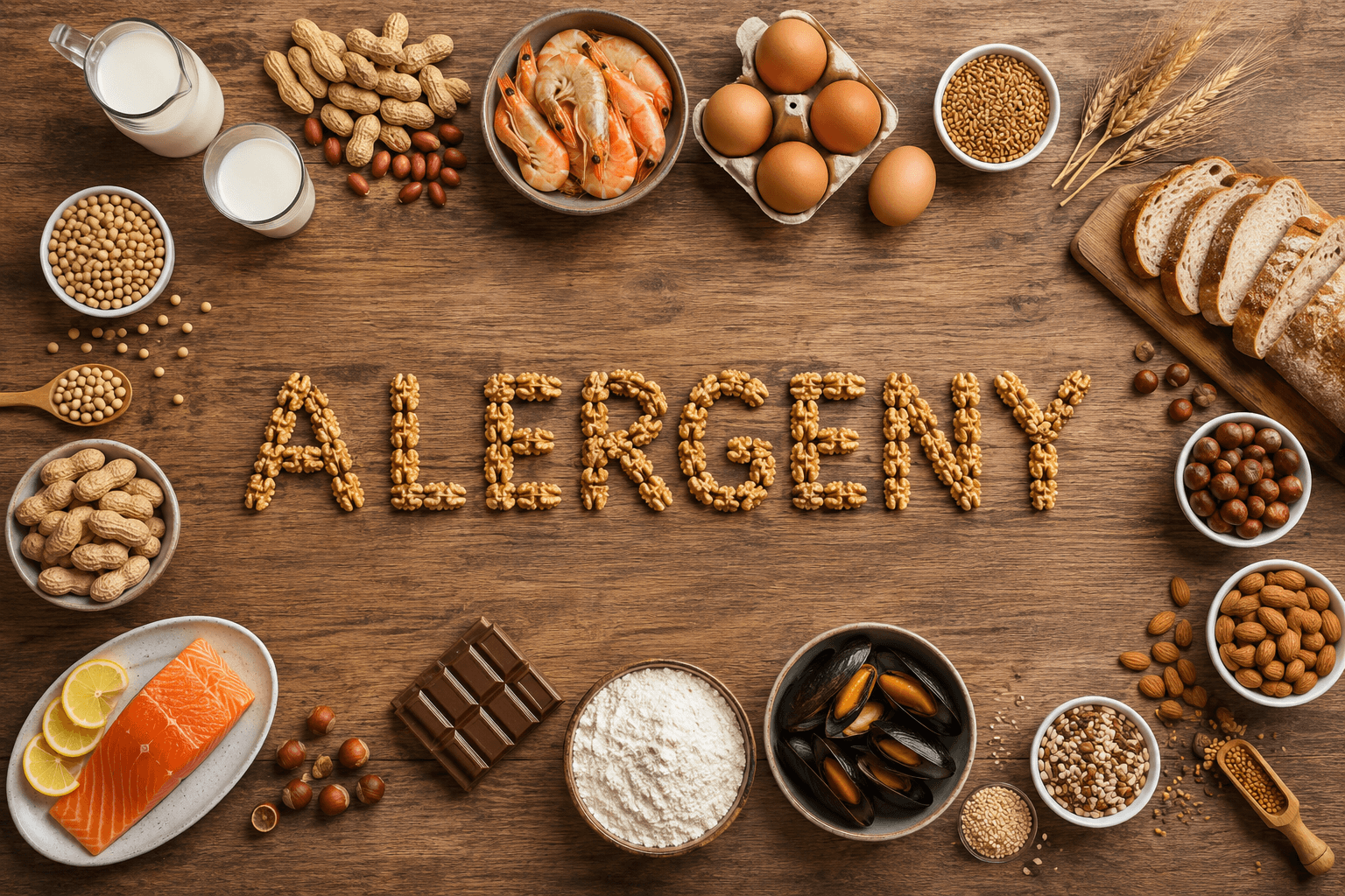 Karta alergenów w restauracji — 14 głównych alergenów w gastronomii